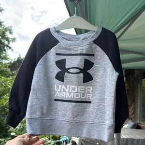 Under Armour Black and Gray Logo Sweatshirt